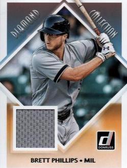Brett Phillips #DC-BP Baseball Cards 2018 Panini Donruss Diamond Collection Relics