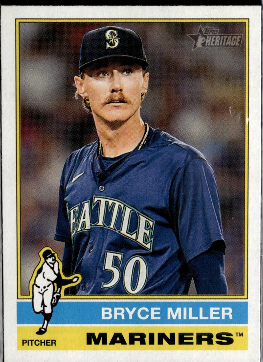 Bryce Miller #107 Baseball Cards 2025 Topps Heritage