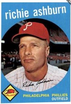 Richie Ashburn #300 Baseball Cards 2011 Topps 60 Years of Topps Original Back