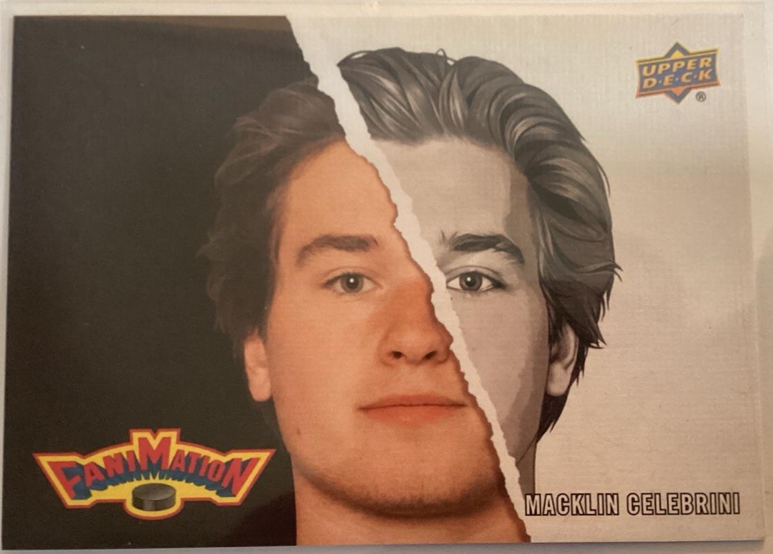 Macklin Celebrini #FM-17 2025 Upper Deck Series 2 Fanimation Hockey
