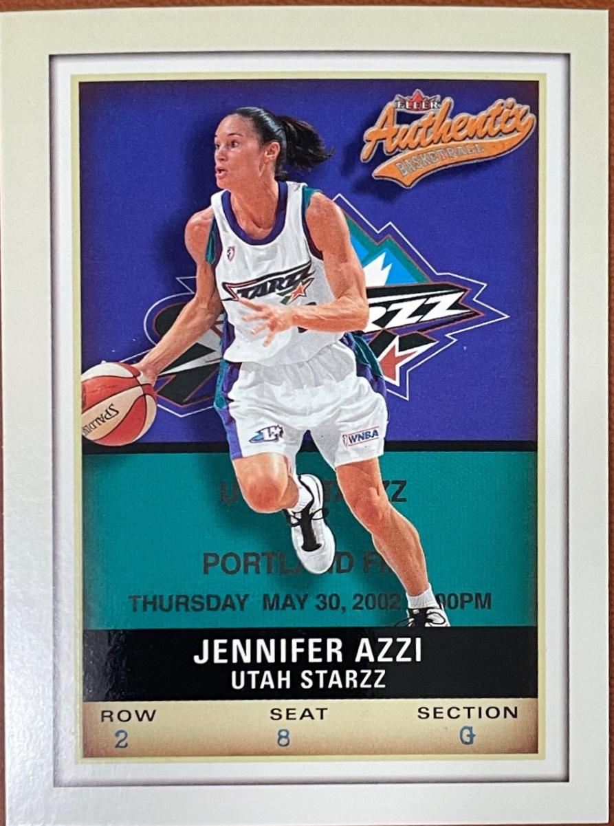 Jennifer Azzi #74 2002 Fleer Authentix WNBA