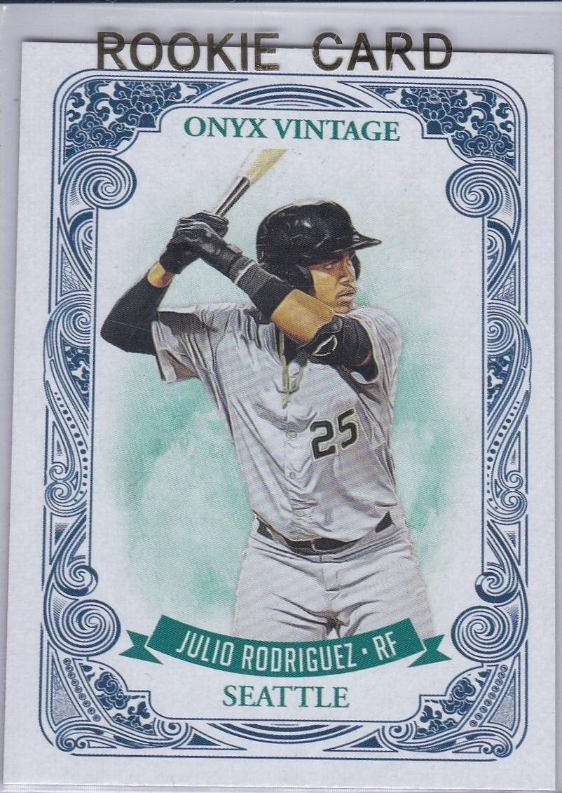 Julio Rodriguez #OVJR Baseball Cards 2021 Onyx Vintage