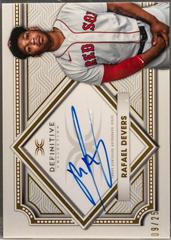 Rafael Devers #DCA-RD Baseball Cards 2022 Topps Definitive Autograph Collection Prices