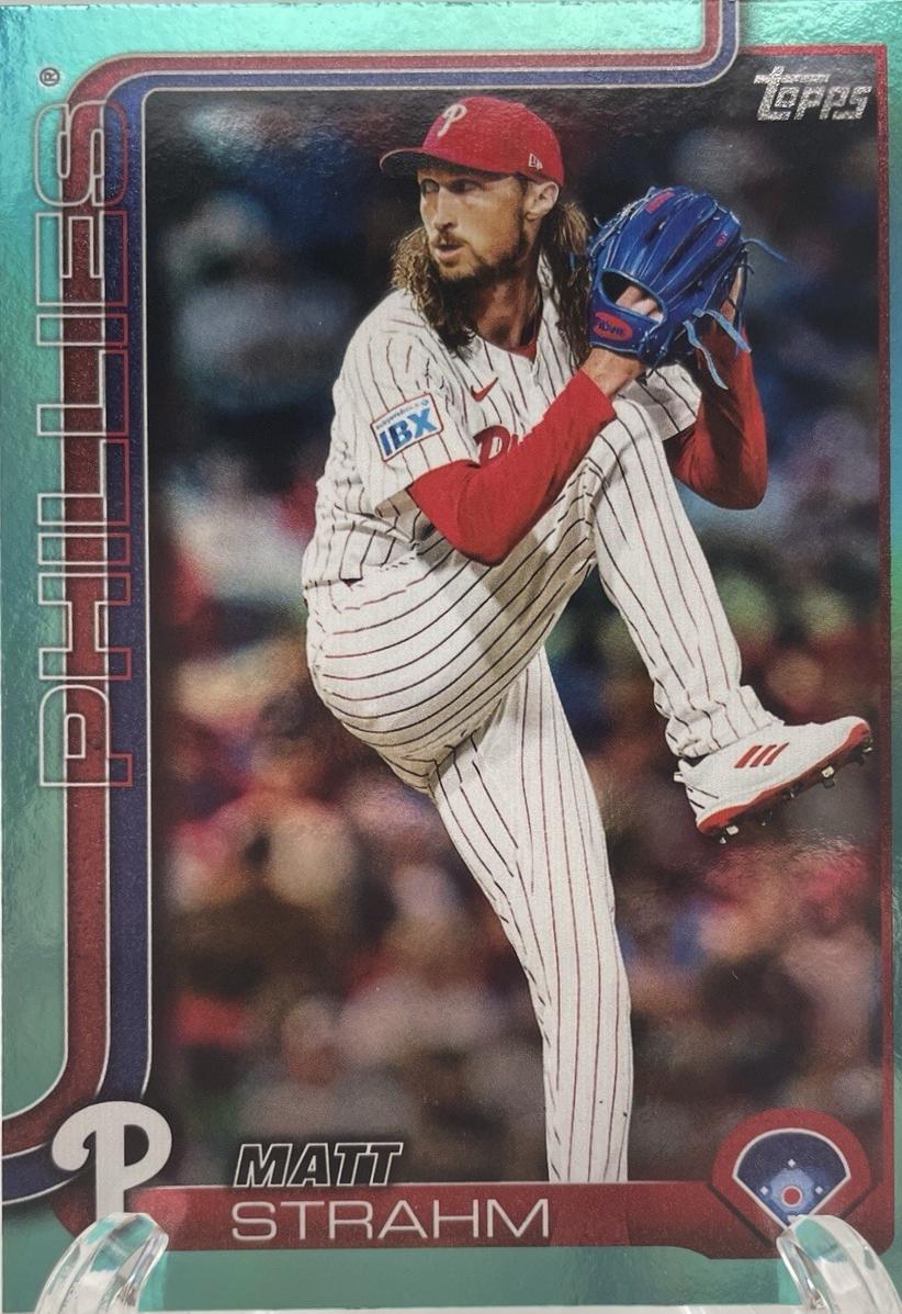 Matt Strahm [Aqua Rainbow Foil] #672