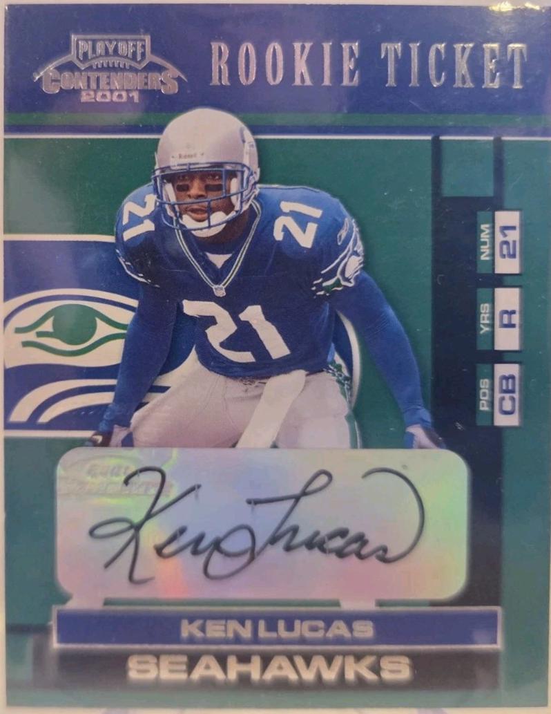 Ken Lucas #122 2001 Playoff Contenders Football