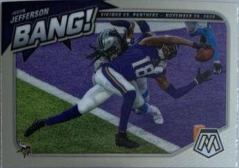 Justin Jefferson #B-12 Football Cards 2021 Panini Mosaic Bang