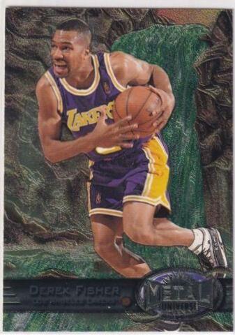 DEREK FISHER #3 Basketball Cards 1997 Metal Universe