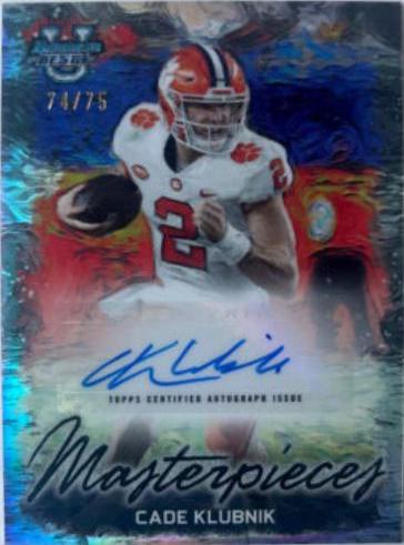 Cade Klubnik #BMA-CK Football Cards 2023 Bowman's Best University Masterpieces Autographs