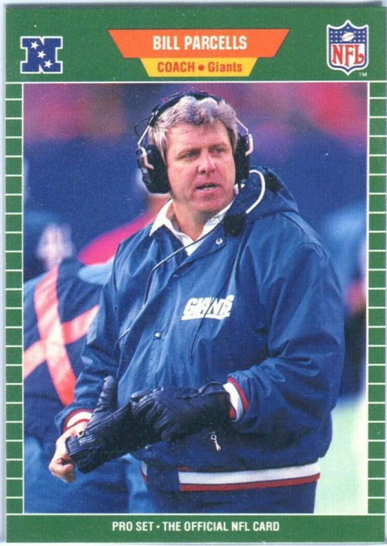 Bill Parcells #293 Football Cards 1989 Pro Set