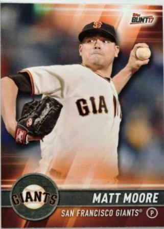 Matt Moore #84 2017 Topps Bunt Baseball