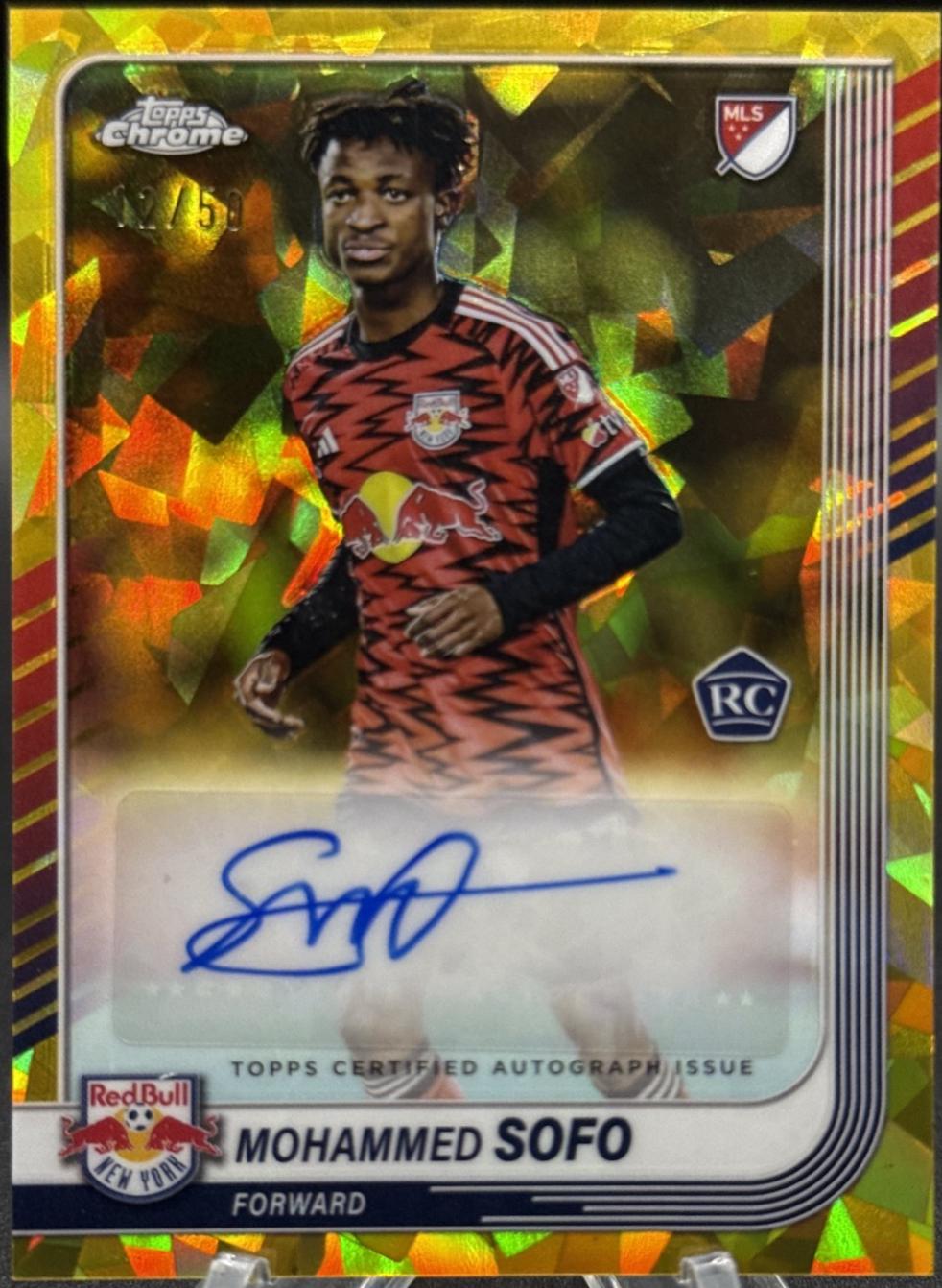 Mohammed Sofo #CA-MS 2025 Topps Chrome Sapphire MLS Autograph
