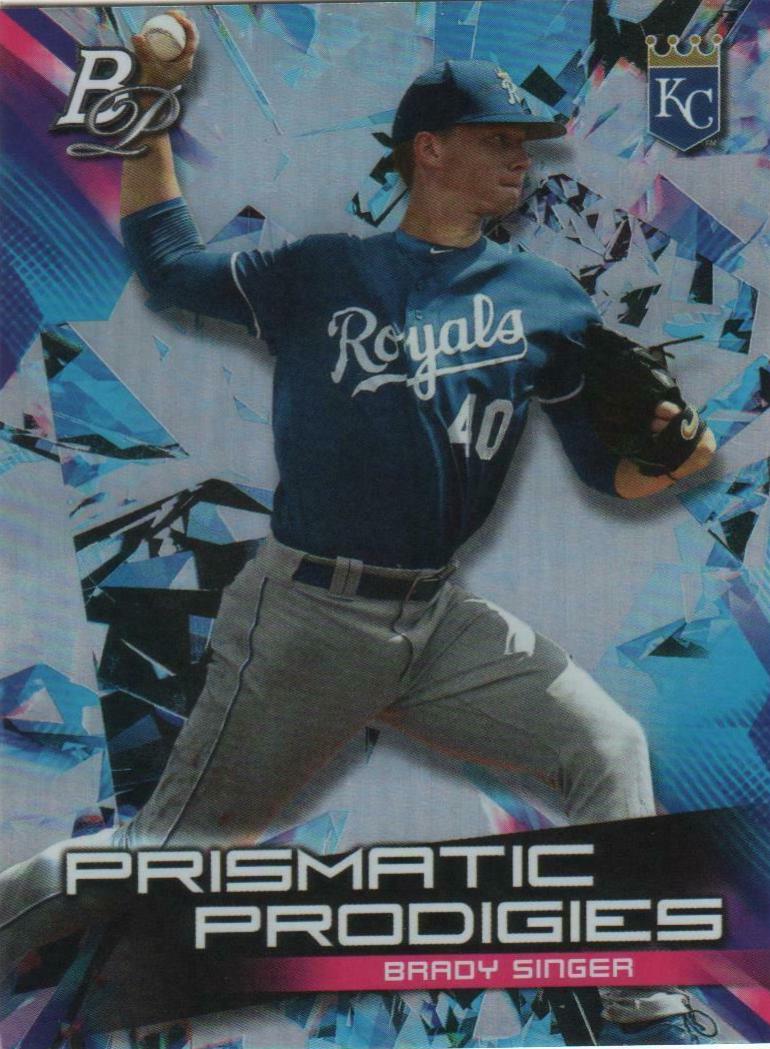 Brady Singer #7 Baseball Cards 2019 Bowman Platinum Prismatic Prodigies