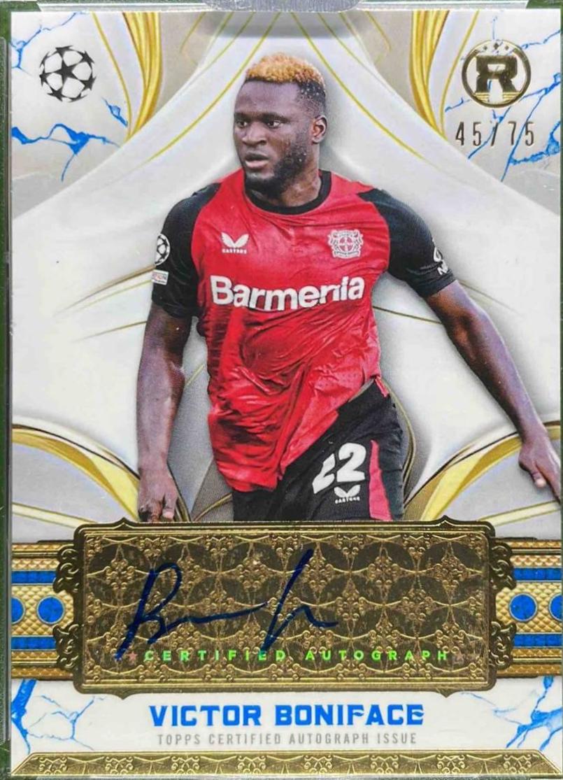 Victor Boniface #RA-VB 2024 Topps Reverence UEFA Autograph