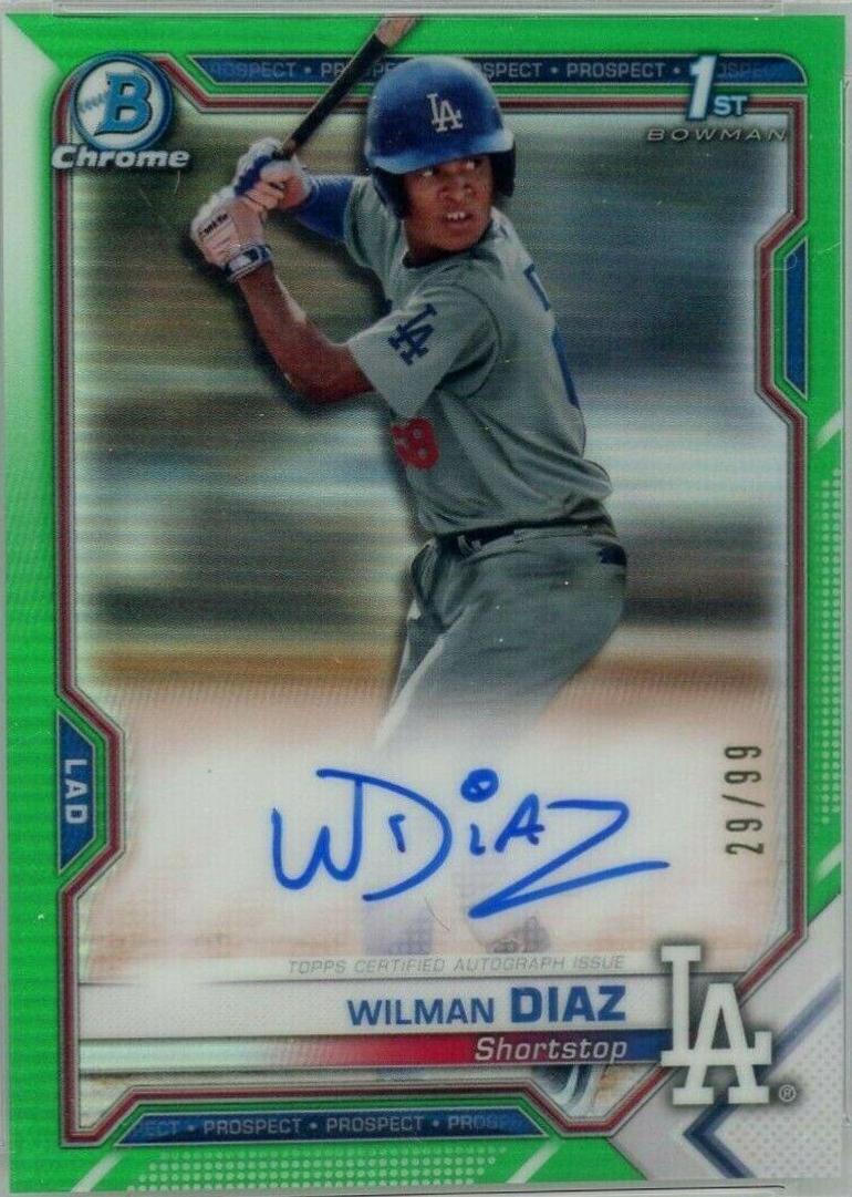 Wilman Diaz [Green Refractor] #CPA-WD