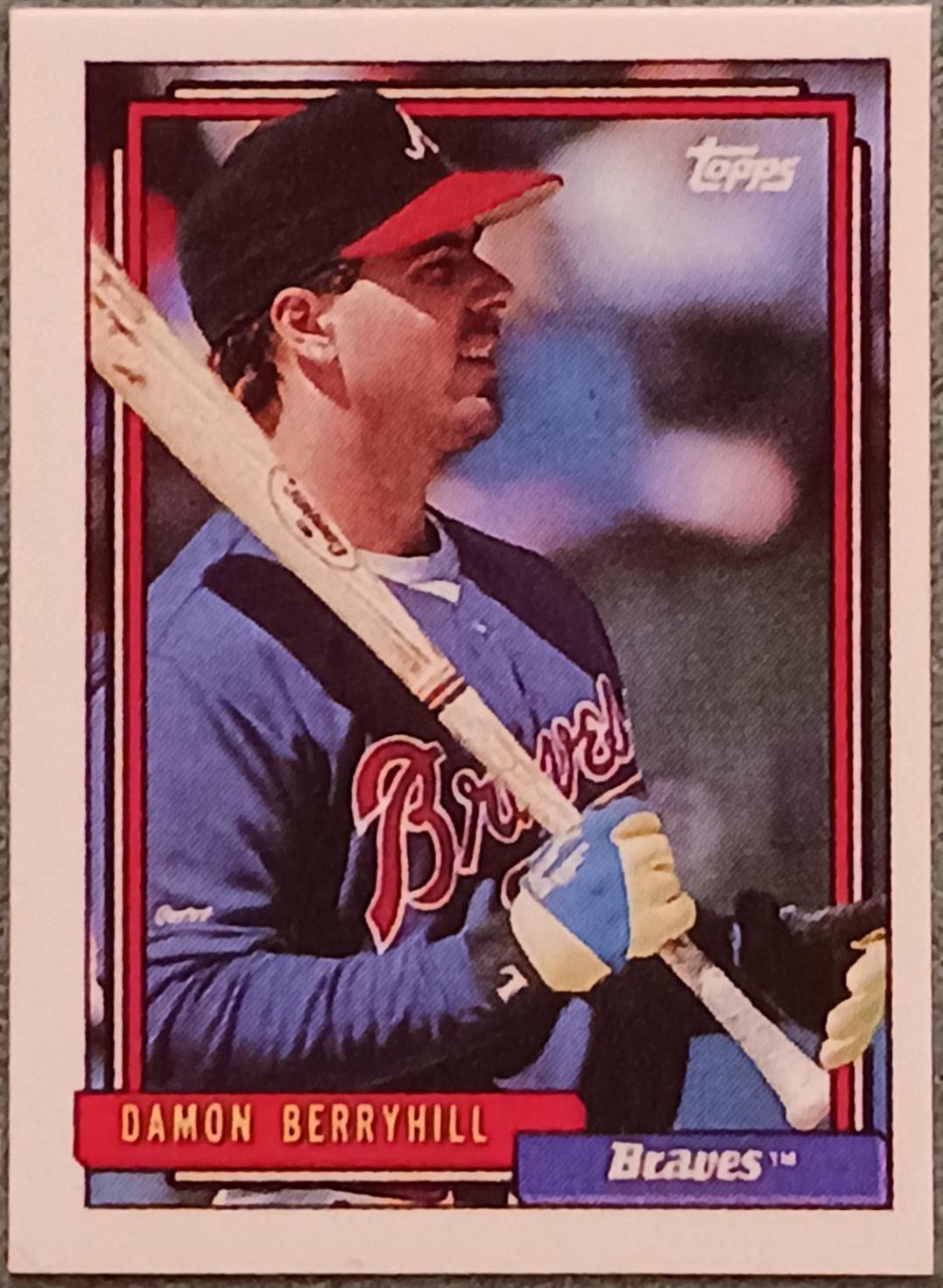 Damon Berryhill #49 Baseball Cards 1992 Topps Micro