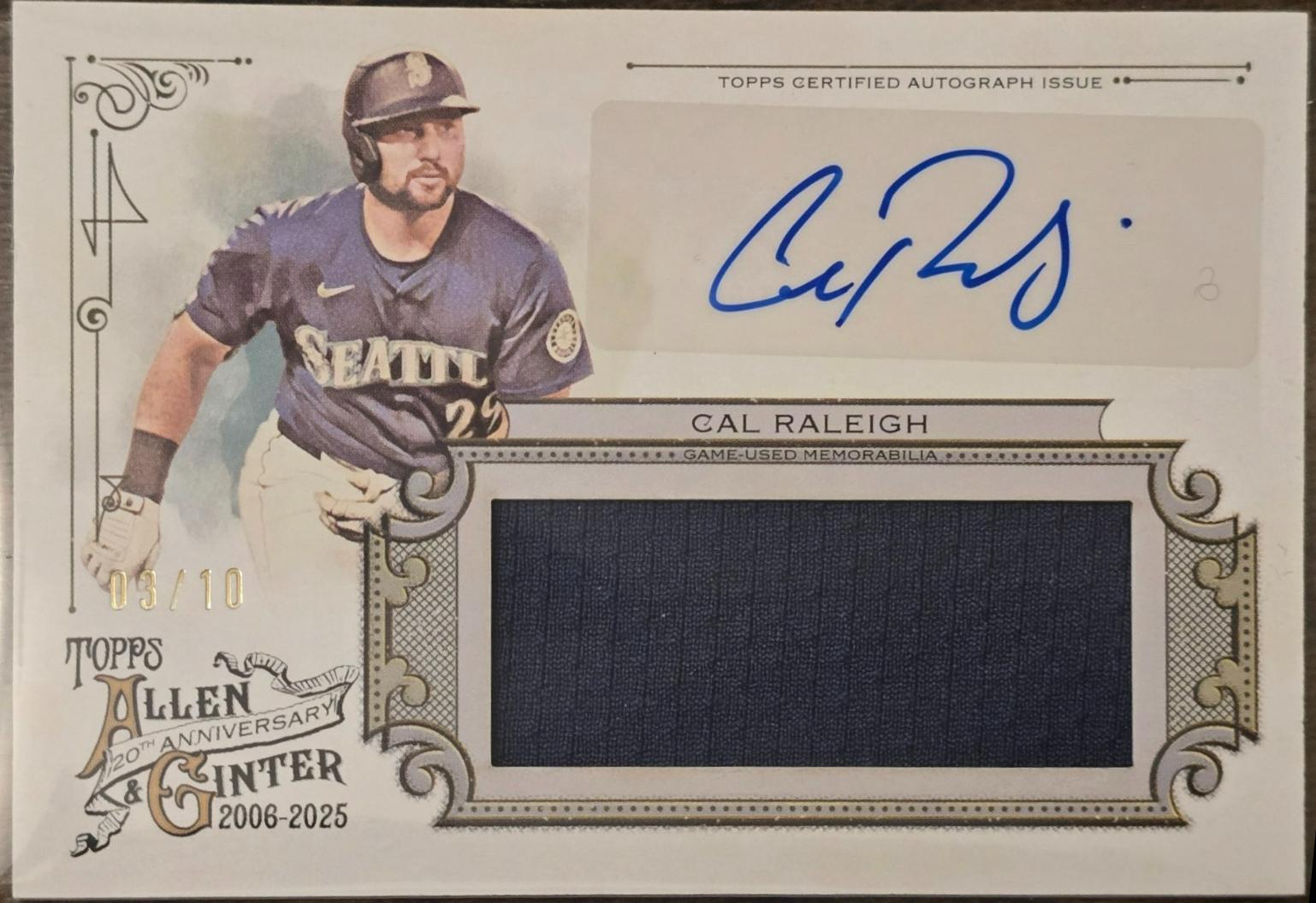Cal Raleigh #AGAR-CR Prices | 2025 Topps Allen and Ginter 