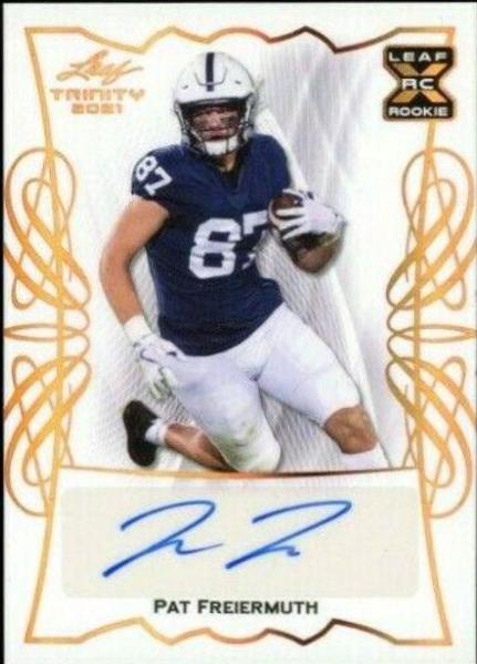 Pat Freiermuth #TPA-PF1 2021 Leaf Trinity Portrait Autographs Football