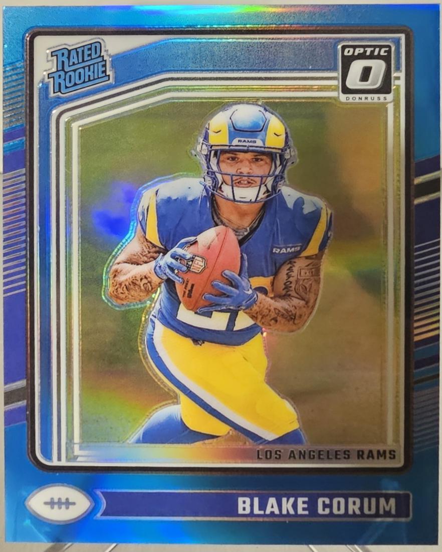 Blake Corum [Blue] #208 Prices | 2024 Panini Donruss Optic