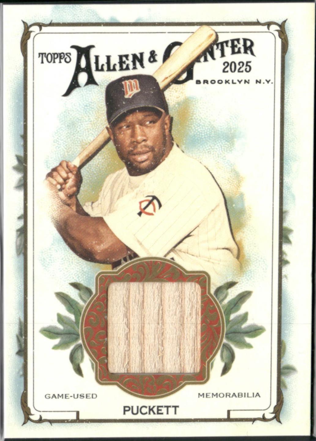Kirby Puckett #AGR-KP 2025 Topps Allen & Ginter Baseball Allen & Ginter Relics