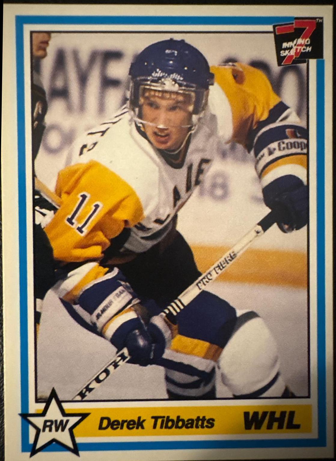 Derek Tibbatts #79 1990 7th Inning Sketch Whl Hockey