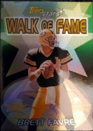 Brett Favre #W5 Football Cards 2000 Topps Stars Walk of Fame