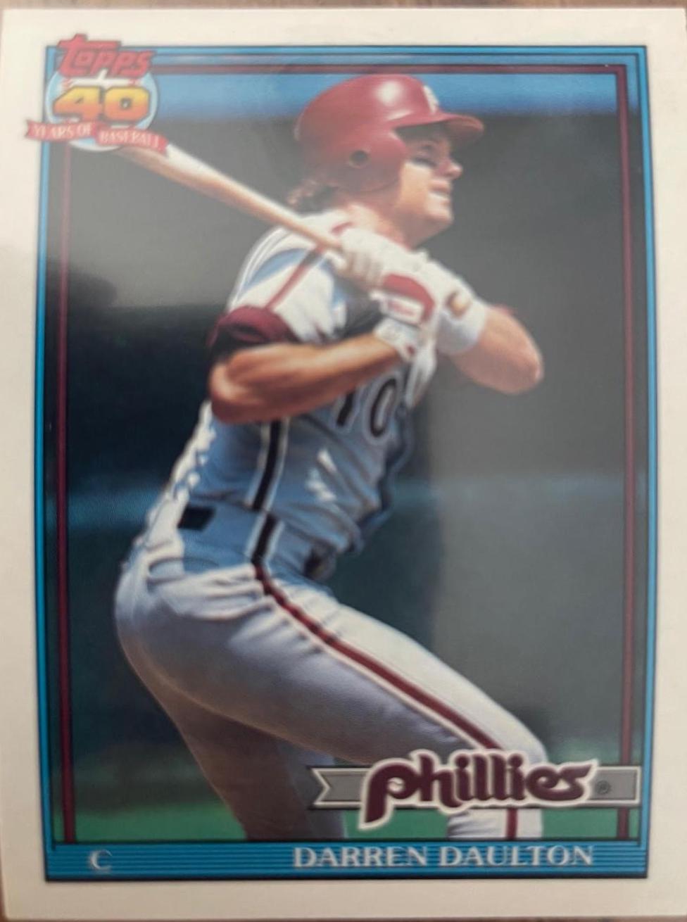 Darren Daulton #89 Baseball Cards 1991 O Pee Chee