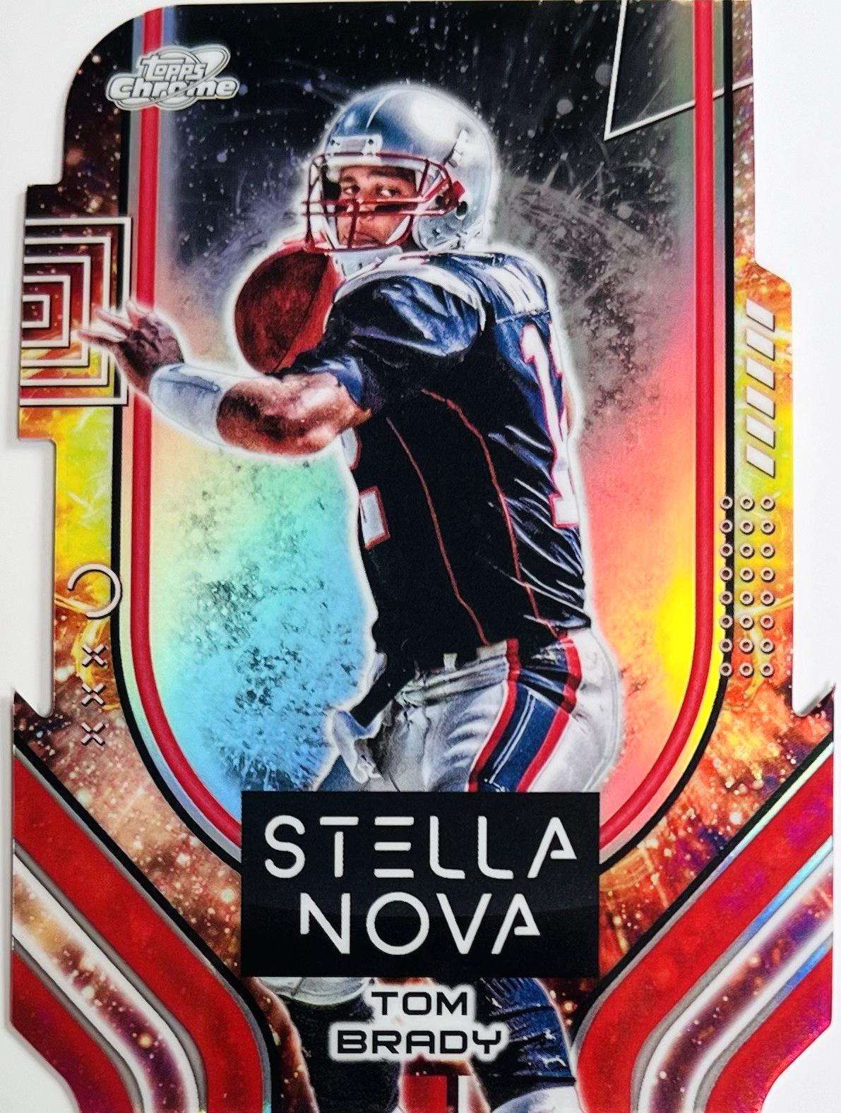 Tom Brady #STN-12 Football Cards 2024 Topps Cosmic Chrome Stella Nova