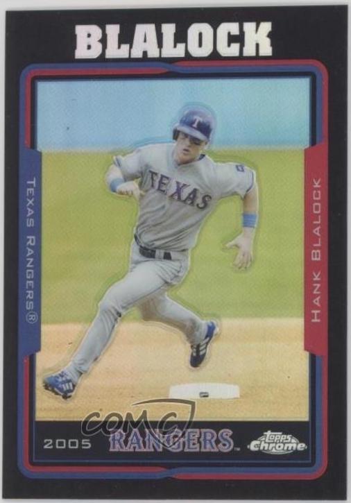 Hank Blalock [Black Refractor] #20