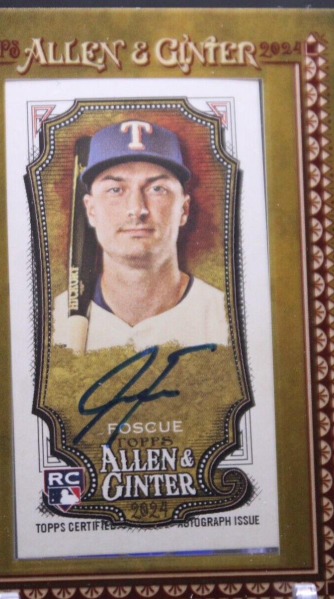 Justin Foscue #MA-JFO Baseball Cards 2024 Topps Allen & Ginter Mini Baseball Autograph