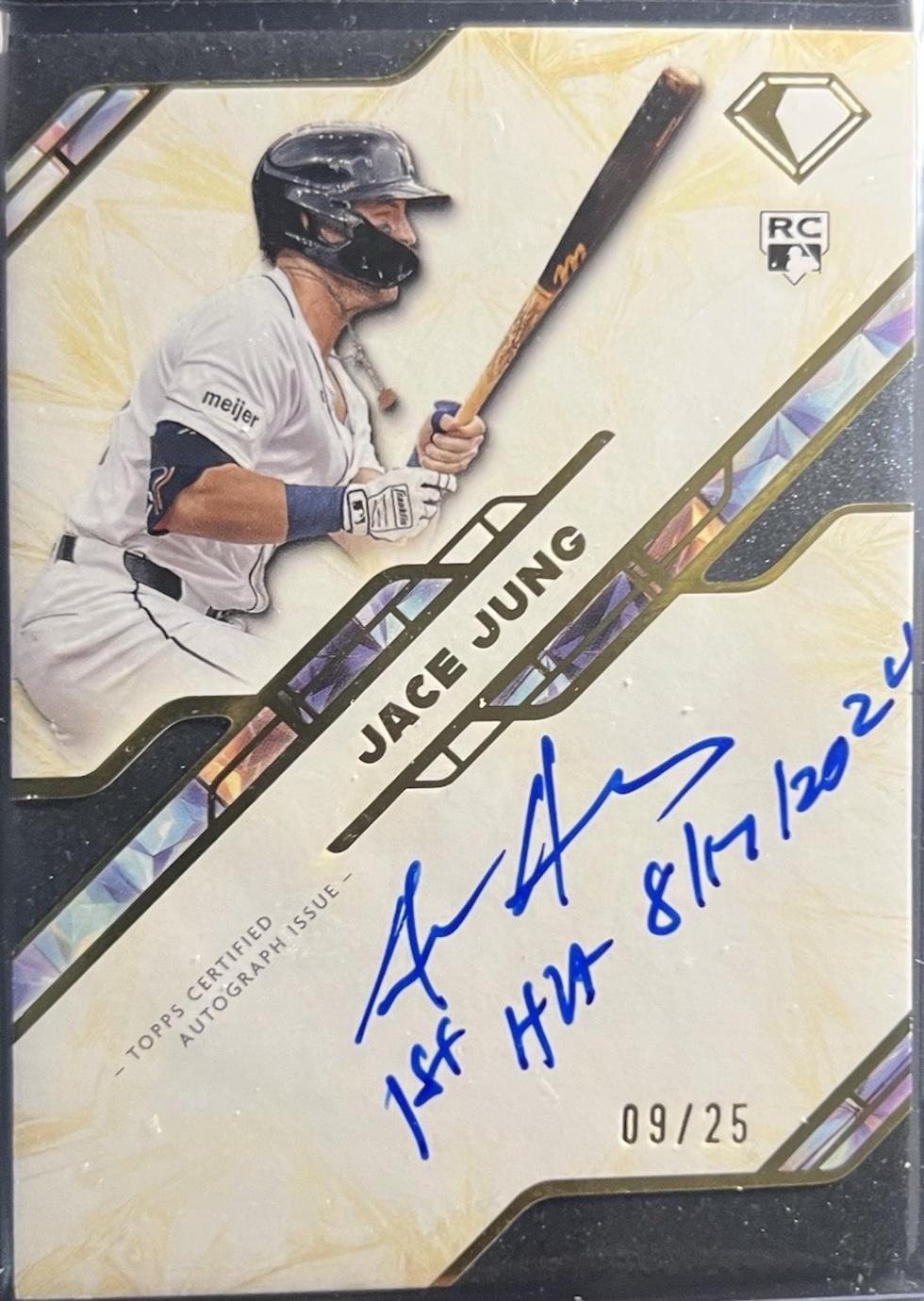 Jace Jung #IFA-JJU 2025 Topps Diamond Icons First Inscription Autograph Baseball