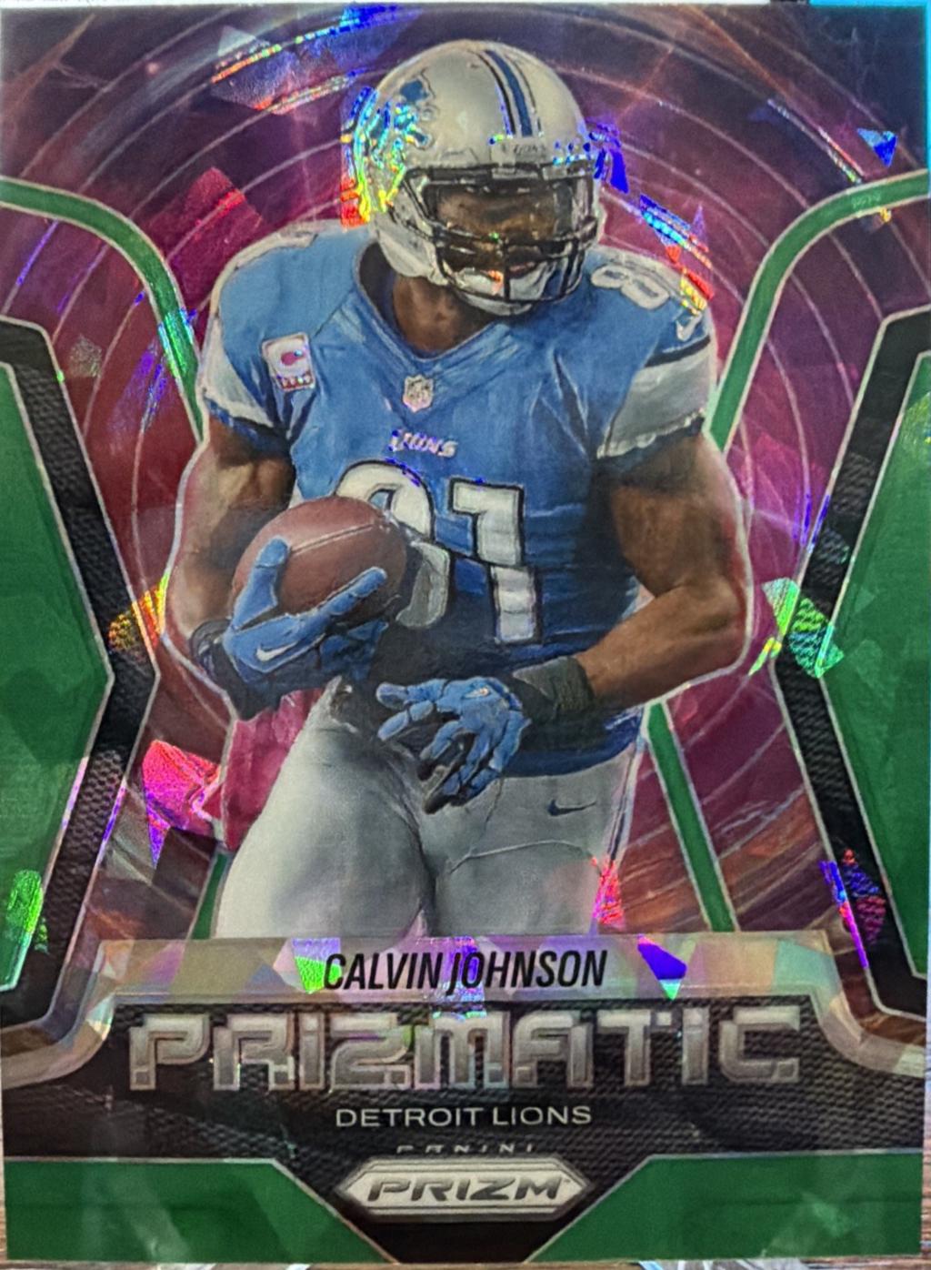 Calvin Johnson #17 2025 Panini Prizm Football Prizmatic