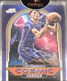 Chet Holmgren #CH-13 Basketball Cards 2023 Topps Cosmic Chrome Heroes