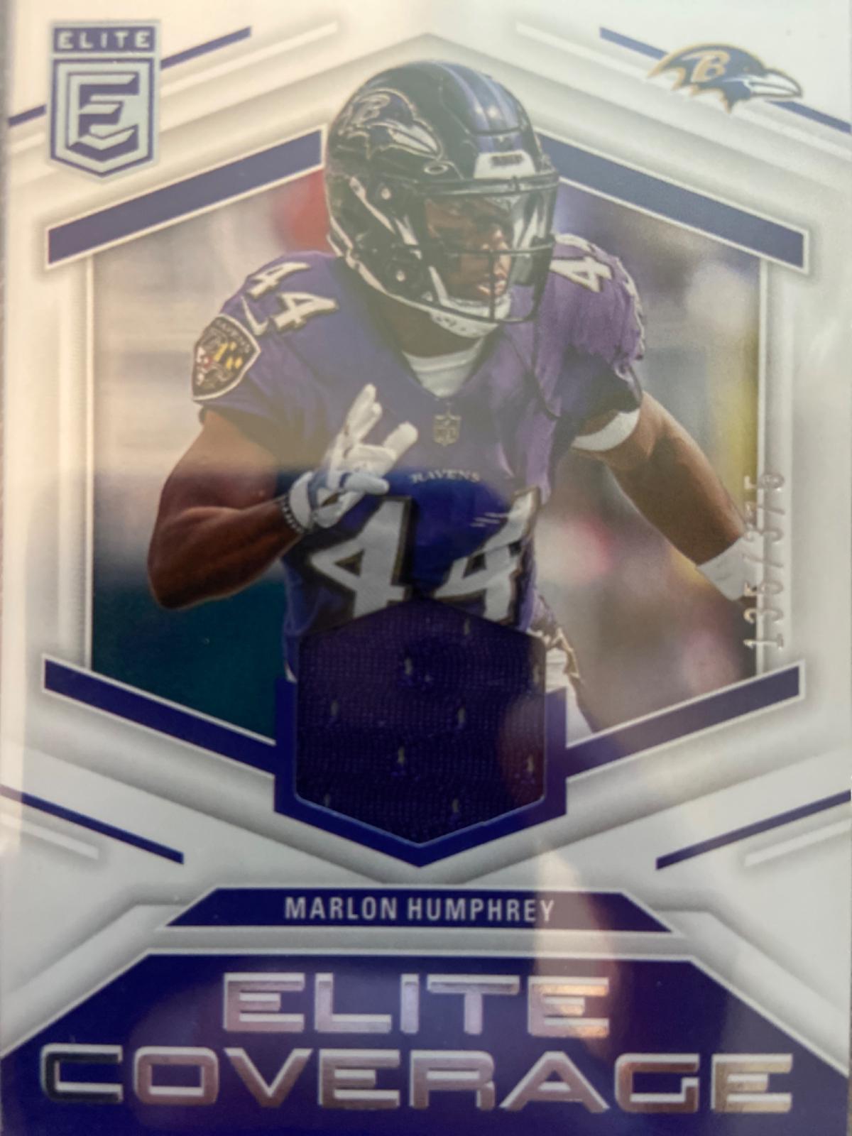 Marlon Humphrey #8 Football Cards 2023 Panini Donruss Elite Coverage