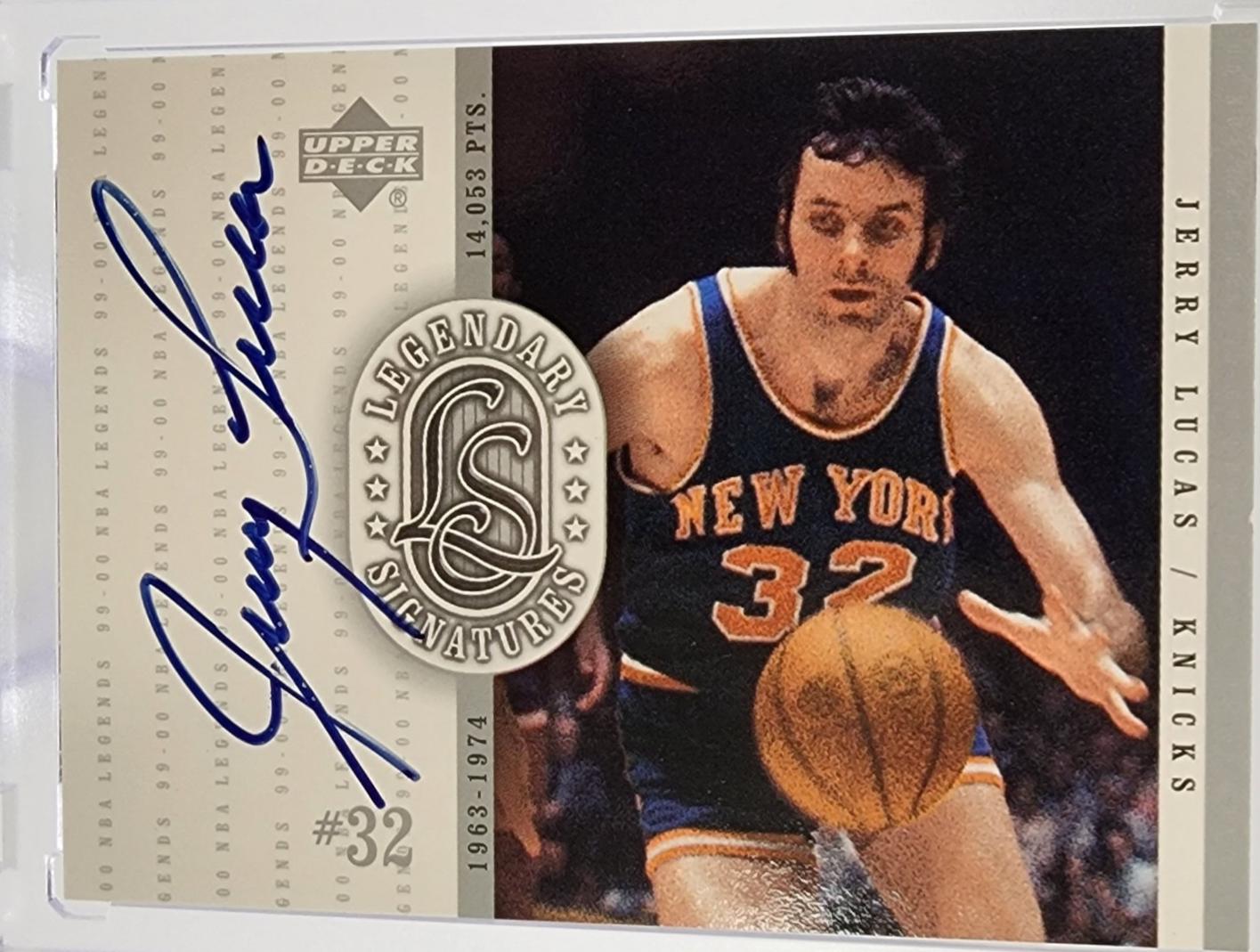 Jerry Lucas #JL Basketball Cards 1999 Upper Deck Legends Legendary Signature