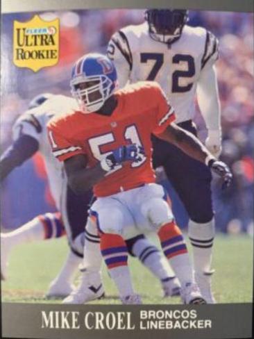 Mike Croel #U-23 Football Cards 1991 Ultra Update