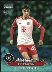 Aleksandar Pavlovic [Aqua Wave Refractor] #45 Soccer Cards 2023 Topps Stadium Club Chrome UEFA Prices