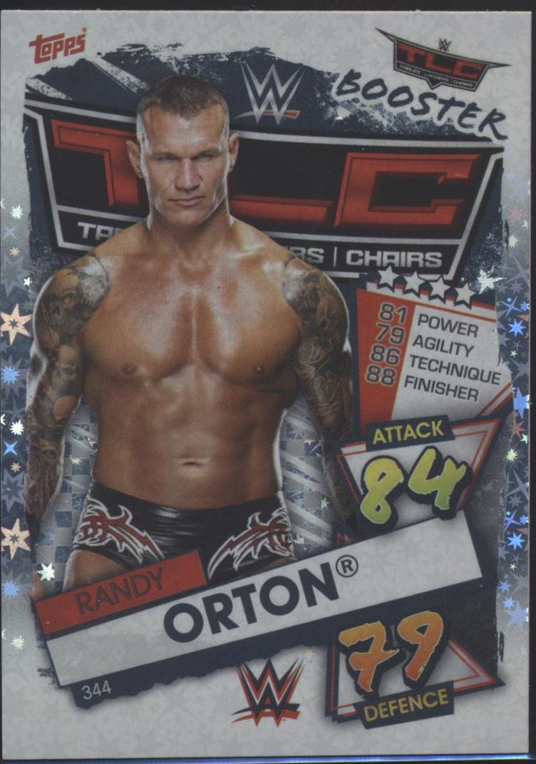 Randy Orton #344 Wrestling Cards 2021 Topps Slam Attax WWE