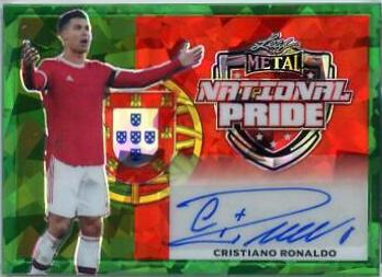 Cristiano Ronaldo #NP-CR1 Soccer Cards 2022 Leaf Metal National Pride Autographs