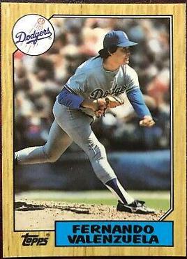 Fernando Valenzuela #410 Baseball Cards 1987 Topps Tiffany