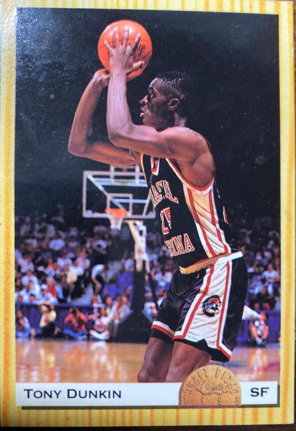 Tony Dunkin #26 Basketball Cards 1993 Classic Draft Picks