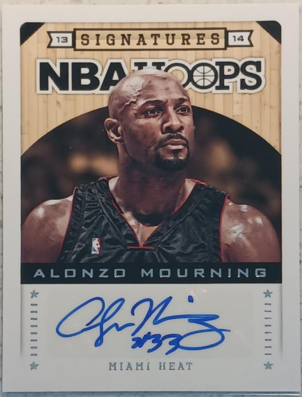 Alonzo Mourning #116 2013 Panini Hoops Signatures Basketball