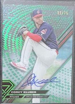 Corey Kluber [Autograph Green Rainbow] #CKL