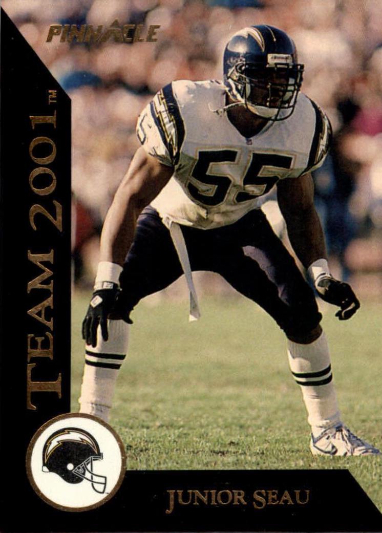 Junior Seau #1 Football Cards 1993 Pinnacle Team 2001