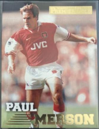 Paul Merson #5 Soccer Cards 1996 Merlin's Premier Gold