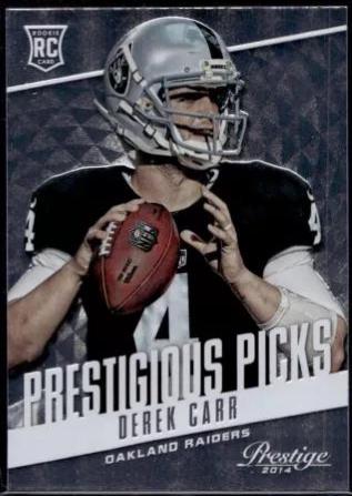 Derek Carr #PP11 Football Cards 2014 Panini Prestige Prestigious Picks
