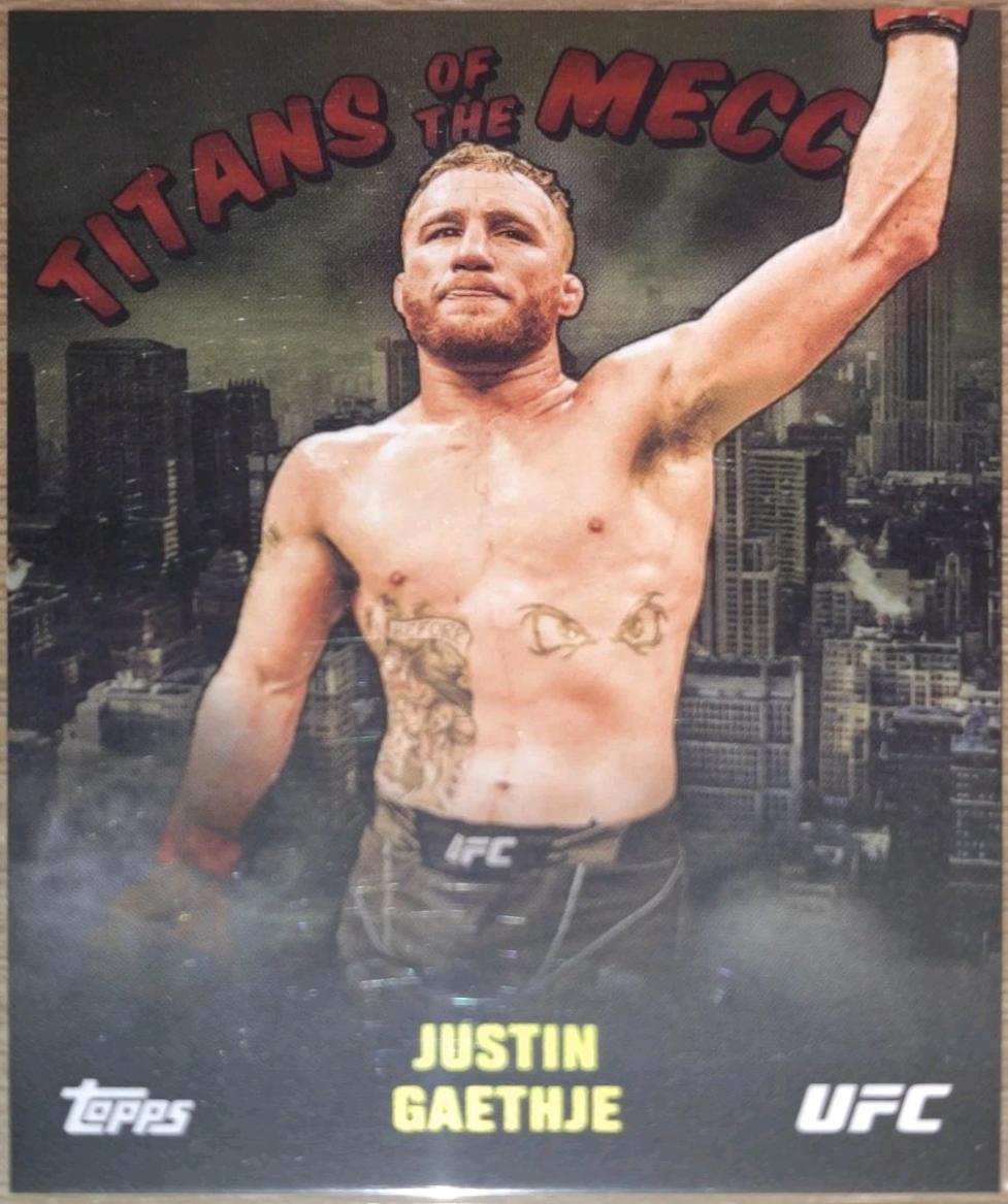Justin Gaethje #TM-4 Ufc Cards 2024 Topps UFC NYC Titans of the Mecca