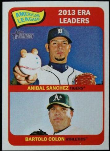 Anibal Sanchez, Bartolo Colon #7 Baseball Cards 2014 Topps Heritage