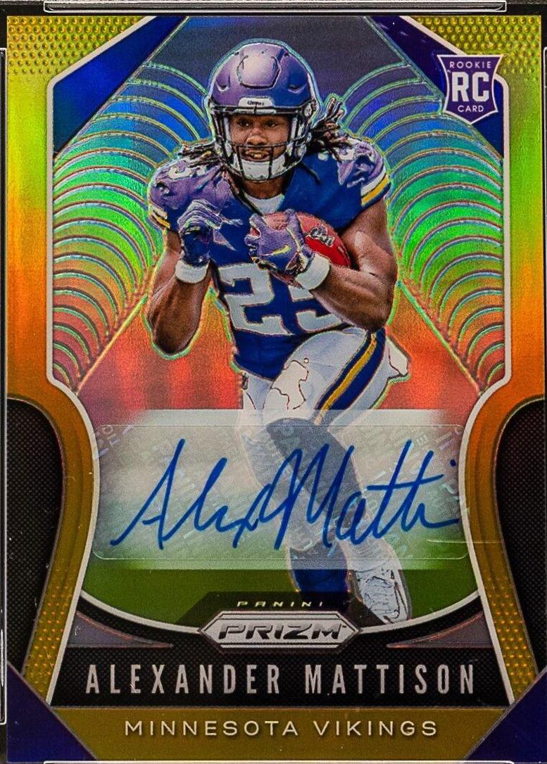 Alexander Mattison [Autograph Gold Prizm] #331
