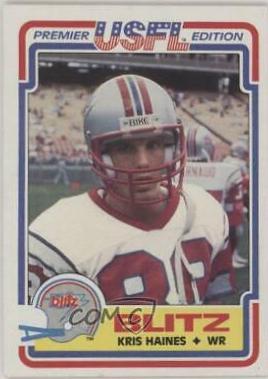 Kris Haines #20 Football Cards 1984 Topps USFL
