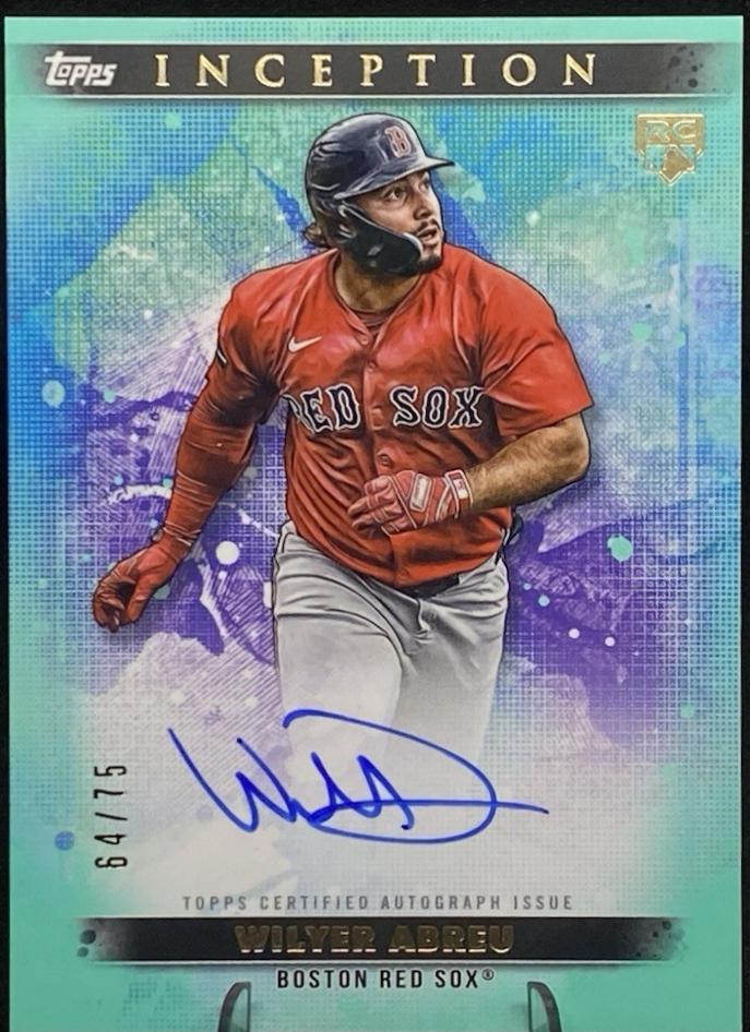 Wilyer Abreu #BRES-WA 2024 Topps Inception Baseball Rookie And Emerging Star Autographs